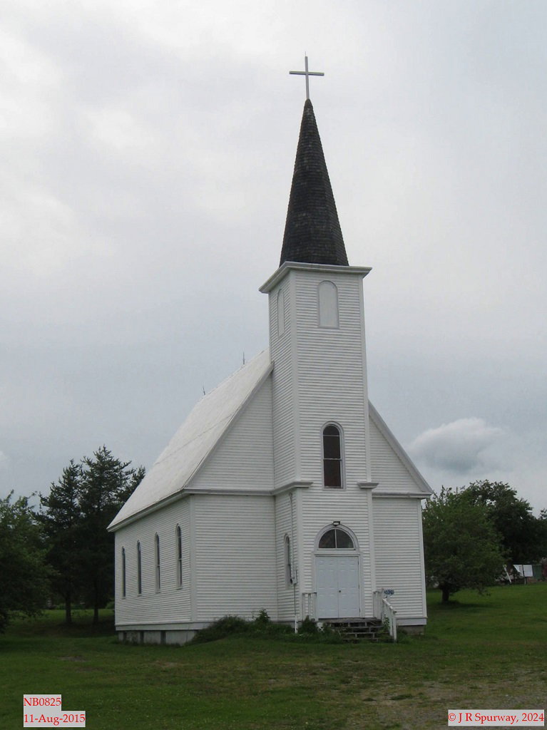 NB0825 site of former Saint Joseph Catholic Church, Tay Creek NB, taken 29-Sep-2024 © 2024 JR Spurway