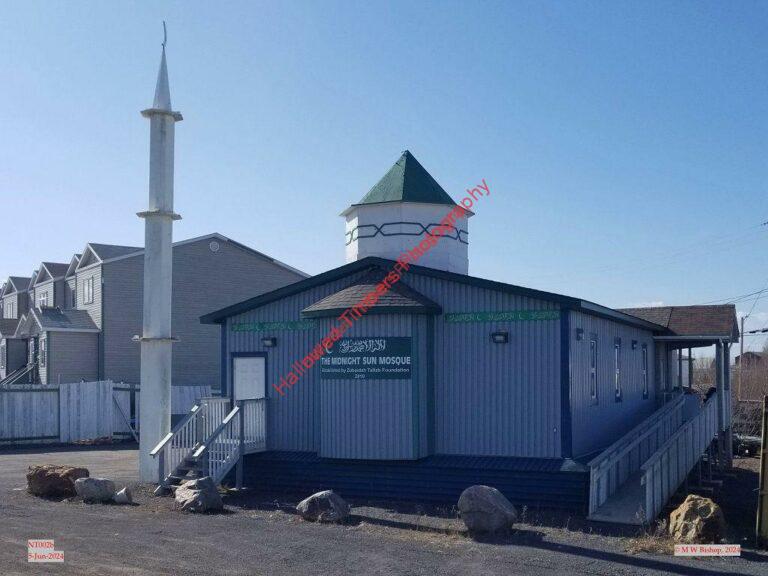 Midnight Sun Mosque, Inuvik NT, taken 5-Jun-2024, ref: NT002b ©2024 M W Bishop