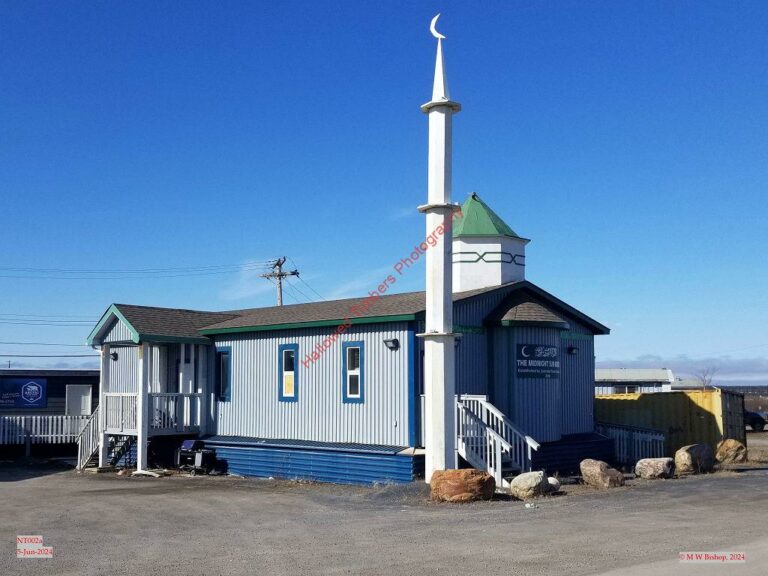 Midnight Sun Mosque (muslim), Inuvik NT, taken 5-Jun-2024, ref: NT002a ©2024 M W Bishop