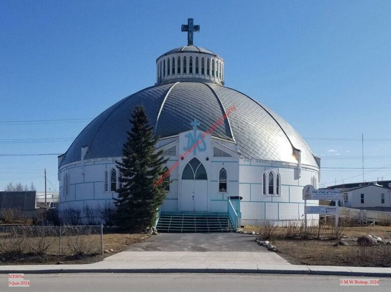 Our Lady of Victory Catholic Church, Inuvik NT, taken 5-Jun-2024, ref: NT005a ©2024 M W Bishop