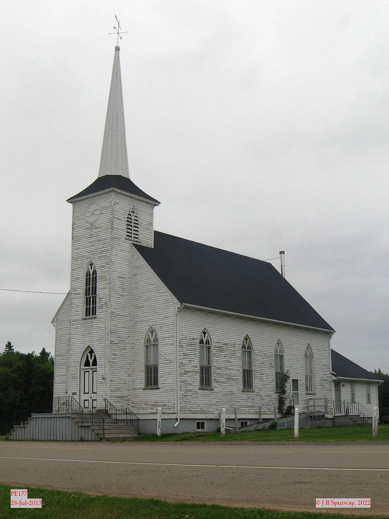 PE177 Former Murray Harbour North Presbyterian Church, Murray Harbour N PE, taken 28-Jul-2013 © 2022 JR Spurway