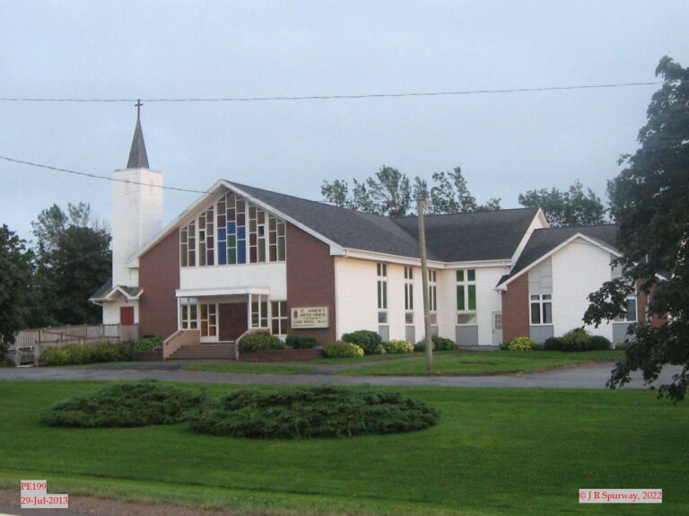 PE199 St Andrew United Church, Vernon Bridge PE, taken 29-Jul-2013 © 2022 JR Spurway