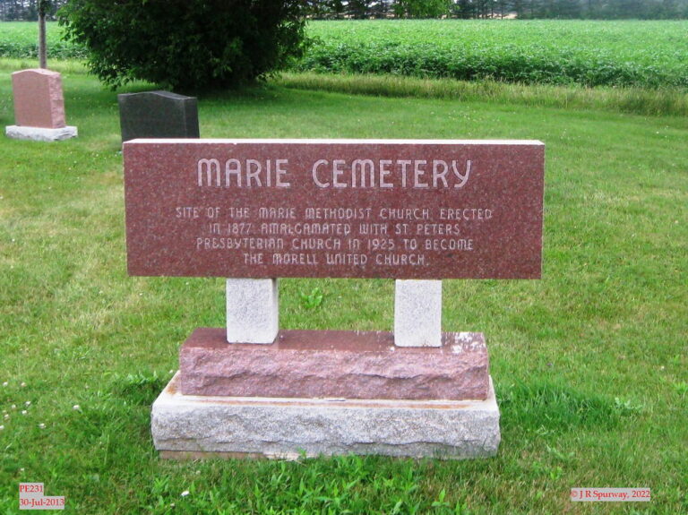PE231 Site of former Marie Methodist Church, Morell PE, taken 30-Jul-2013 © 2022 JR Spurway