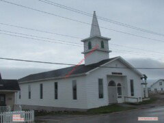 Wesley United Church, Channel-Port aux Basques NL, ref: NL0010 NL0010 Wesley United Church, Channel-Port aux Basques NL